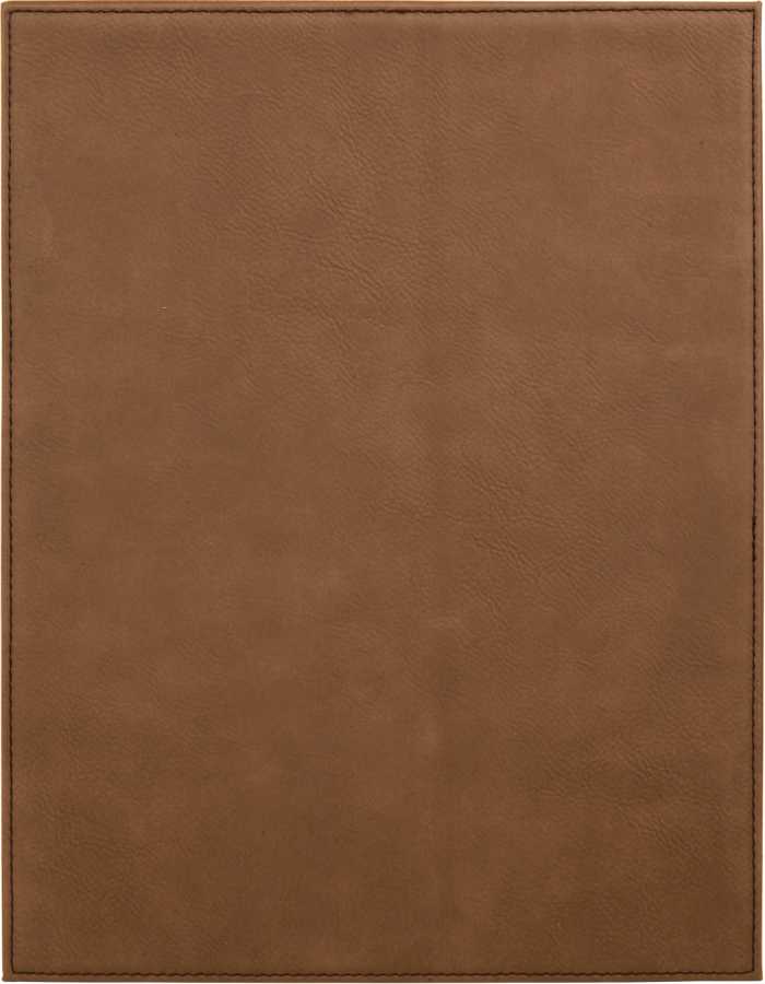 8" x 10" Dark Laserable Leatherette Plaque