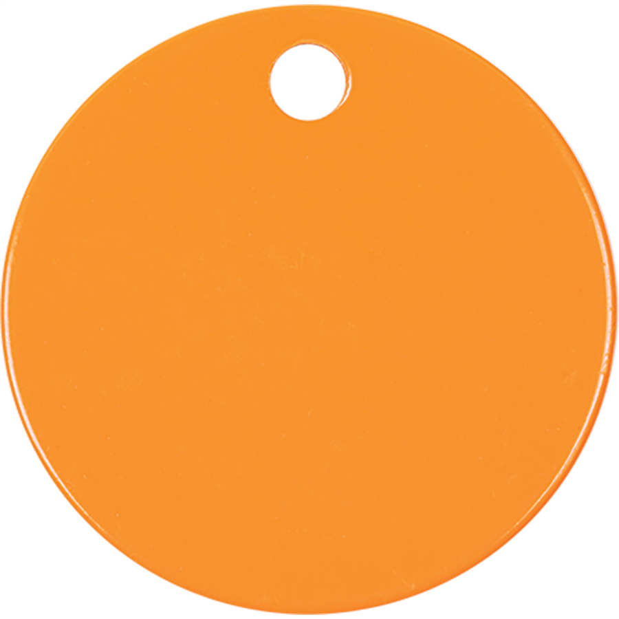 1 1/2" Laserable Round Industrial Tag
